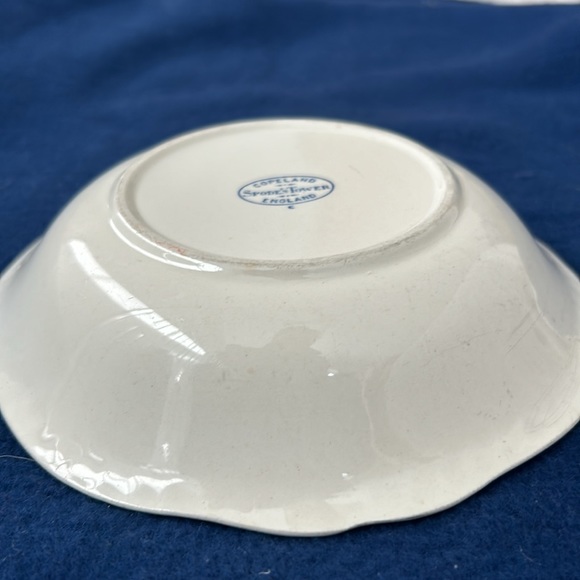 Antique 1920s Copeland Spodes Tower Blue Willow small soup bowl. - Picture 7 of 7